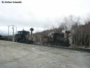 the two engines used on the train