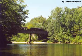 crossing the saco river