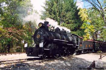 passenger train at the wye