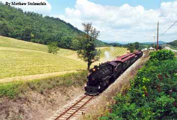 train climbing the grade