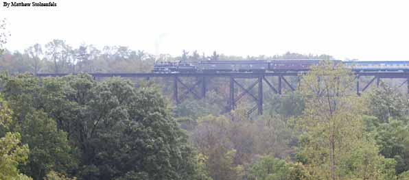 crossing Tillsonburg trestle