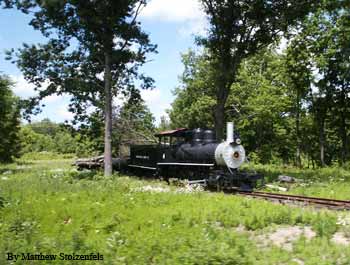 log train display out on the line