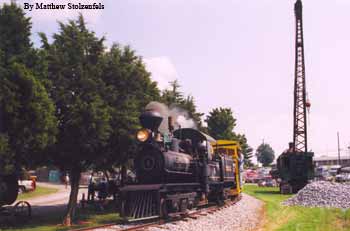 passing the steam powered crane