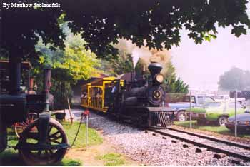 just passing through the engine house