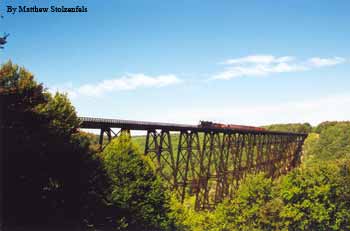 crossing the viaduct