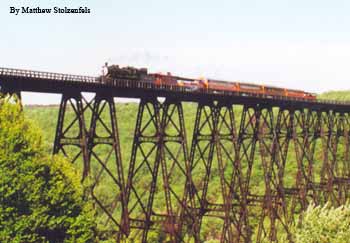 crossing the viaduct