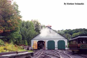 in the engine house at the end of the day