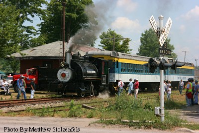 at a station stop in South Dayton